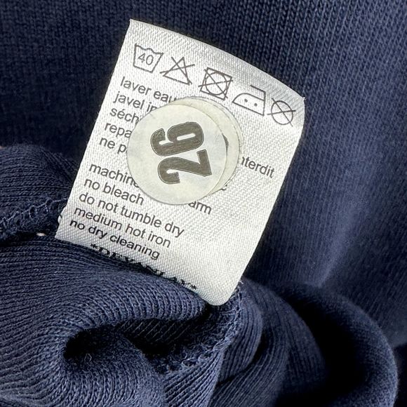 Lacoste Mens 1/4 Zip Pullover Sweater Size 6 XL Dark Blue Knit Cotton Mock Neck - Picture 10 of 15